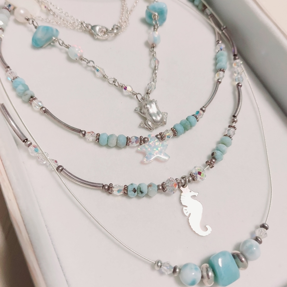 Larimar One-of-a-kind Jewelry • Check my closet